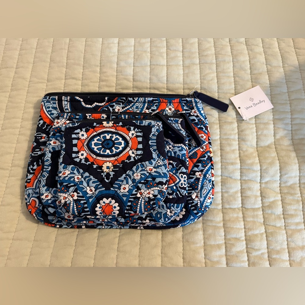NEW Vera Bradley Cosmetic Trio